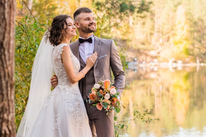 Wedding planning materials and research documents